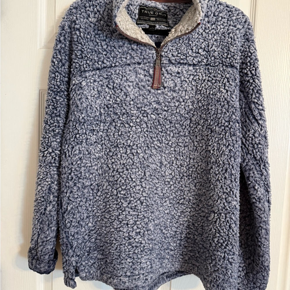 True Grit Women's Gray Sherpa Pullover